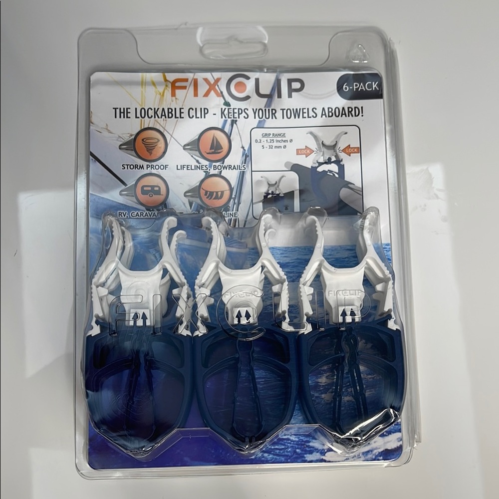 FixClip Lockable Clips 6-Pack